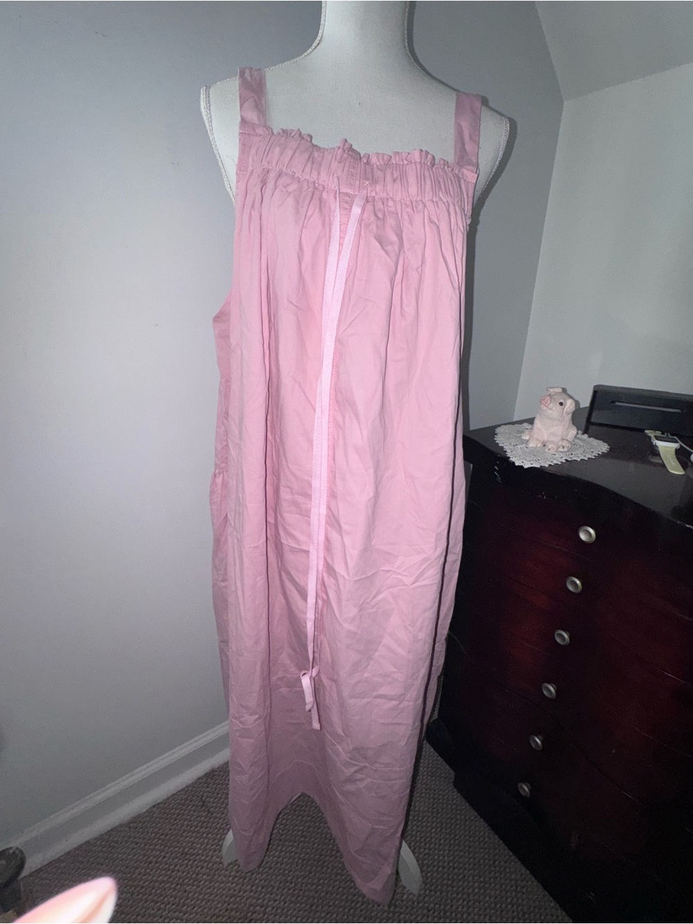 Pink Barrel Overall Midi Dresses - Picture 4 of 13